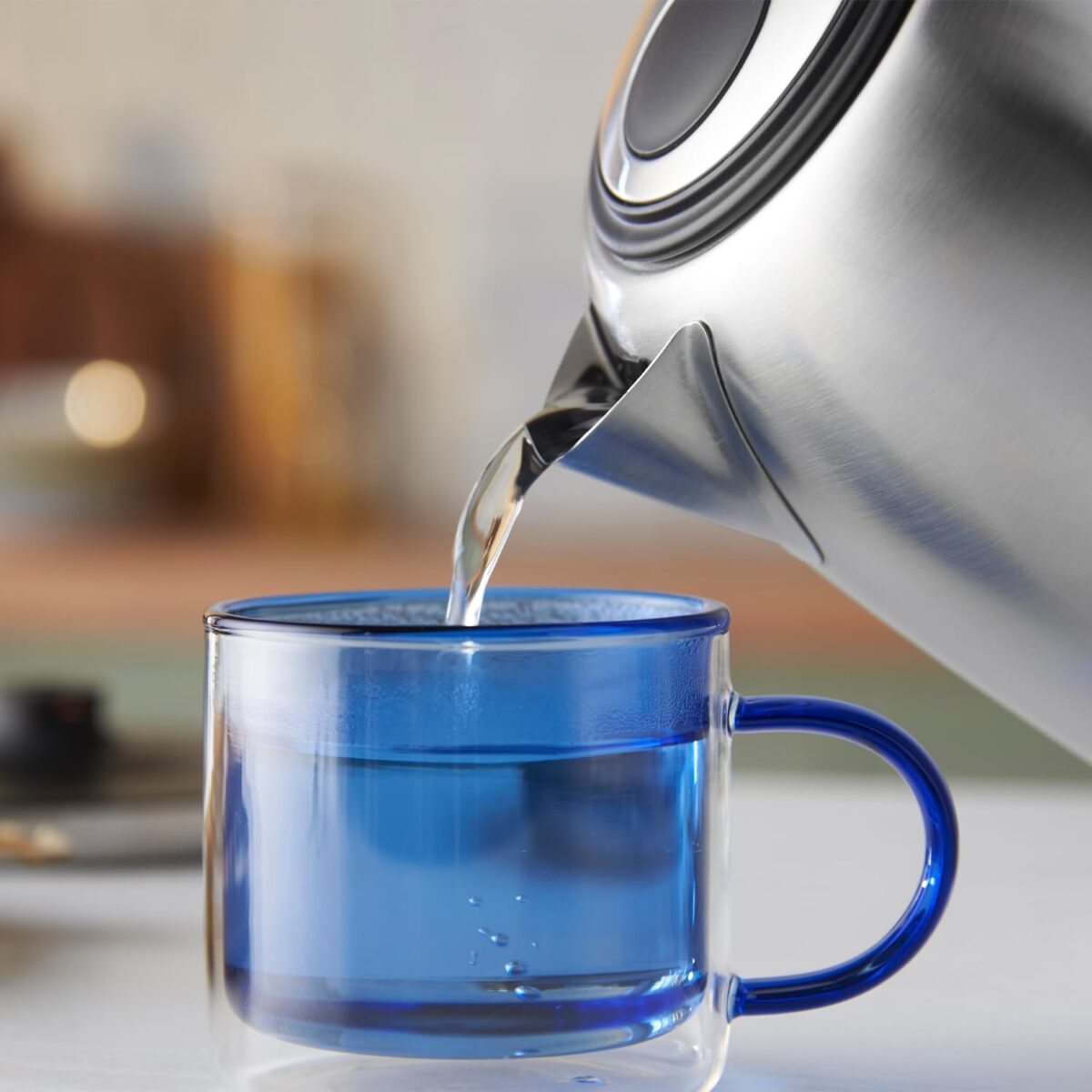 Russell Hobbs Brushed Stainless Steel Electric 1.7L Cordless Kettle - Image 4