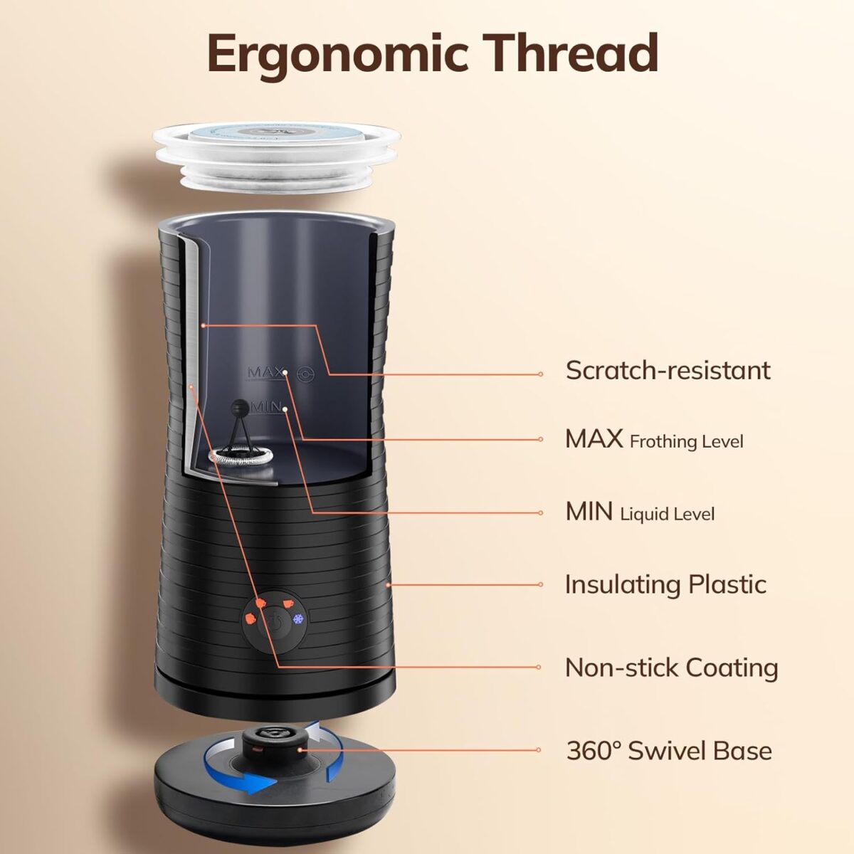 Morpilot 4-in-1 Electric Milk Frother - Image 4