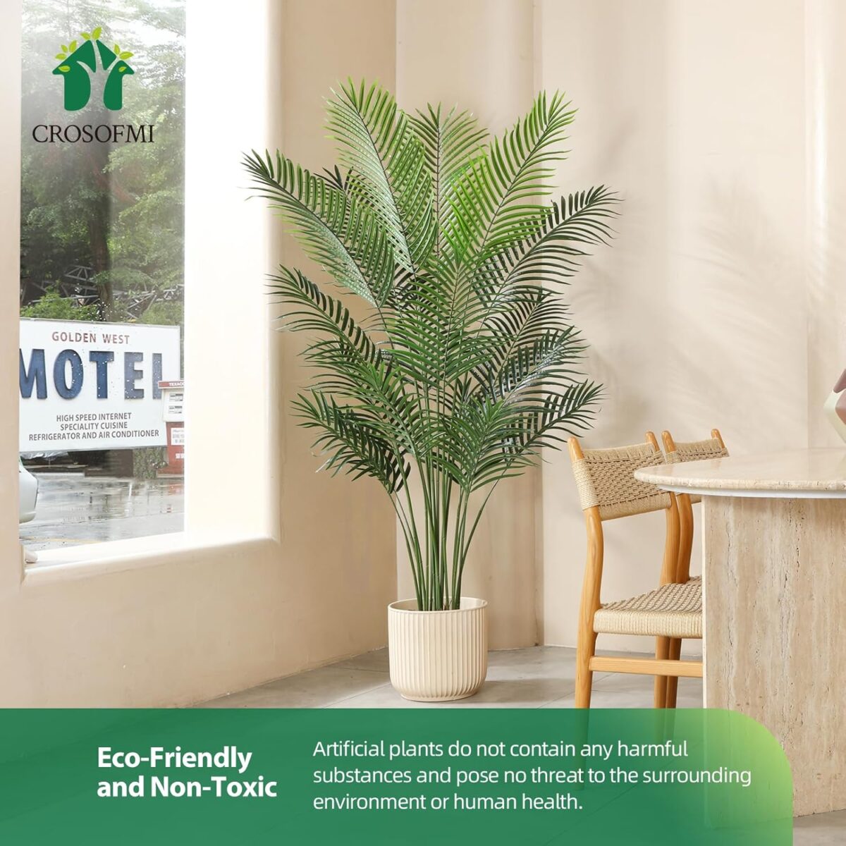 CROSOFMI Artificial Areca Palm Tree 170CM - Image 3