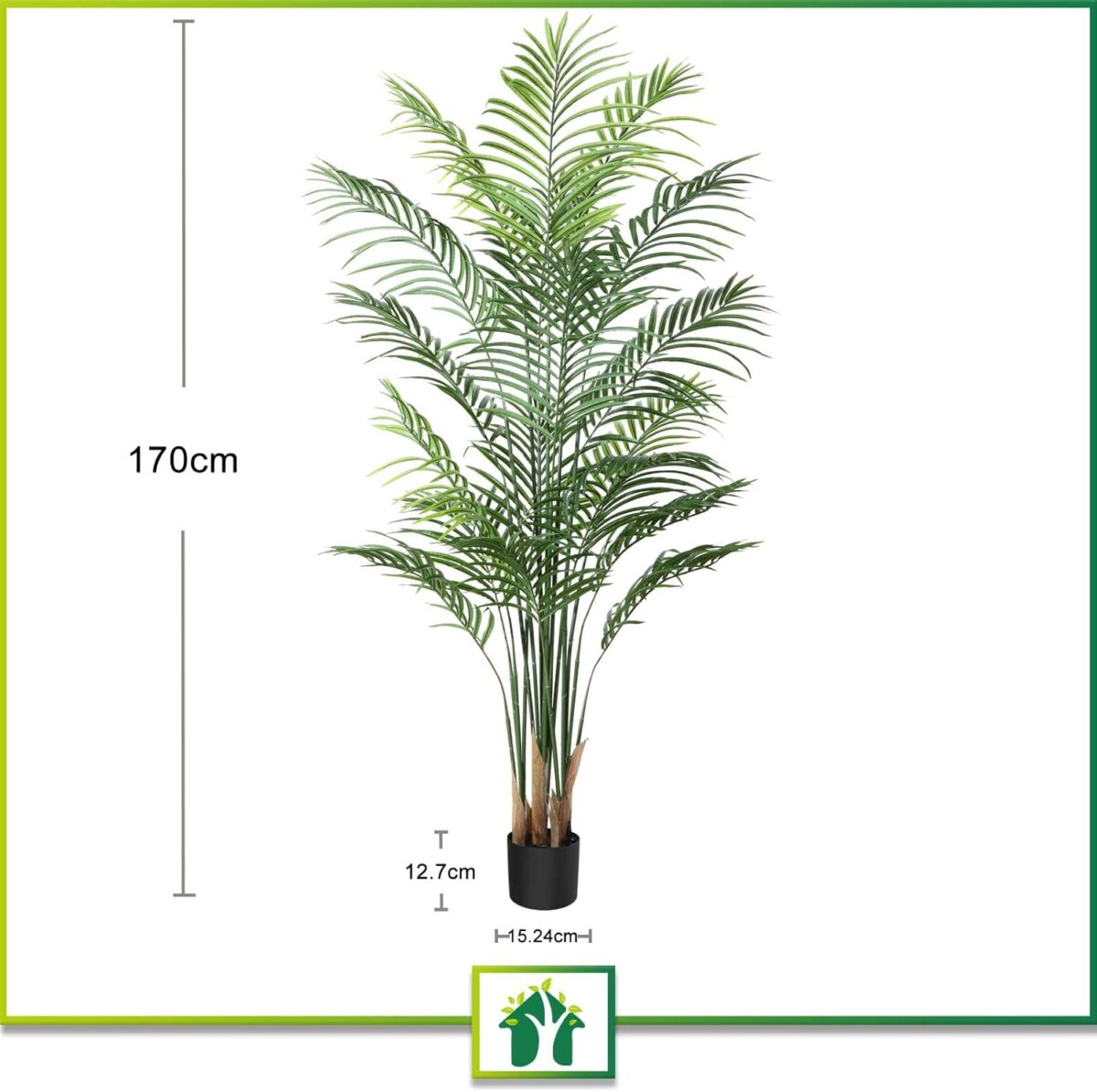 CROSOFMI Artificial Areca Palm Tree 170CM - Image 7