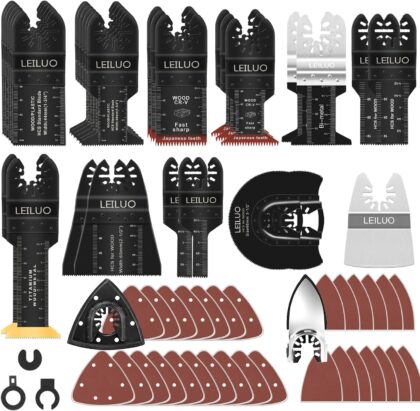 LEILUO 116-Piece Multi-Tool Saw Blade Set