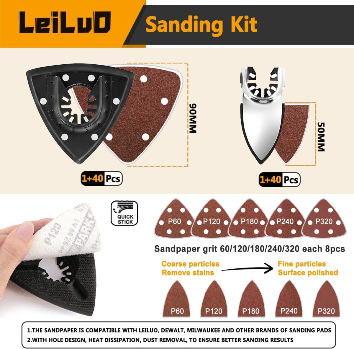 LEILUO 116-Piece Multi-Tool Saw Blade Set - Image 3