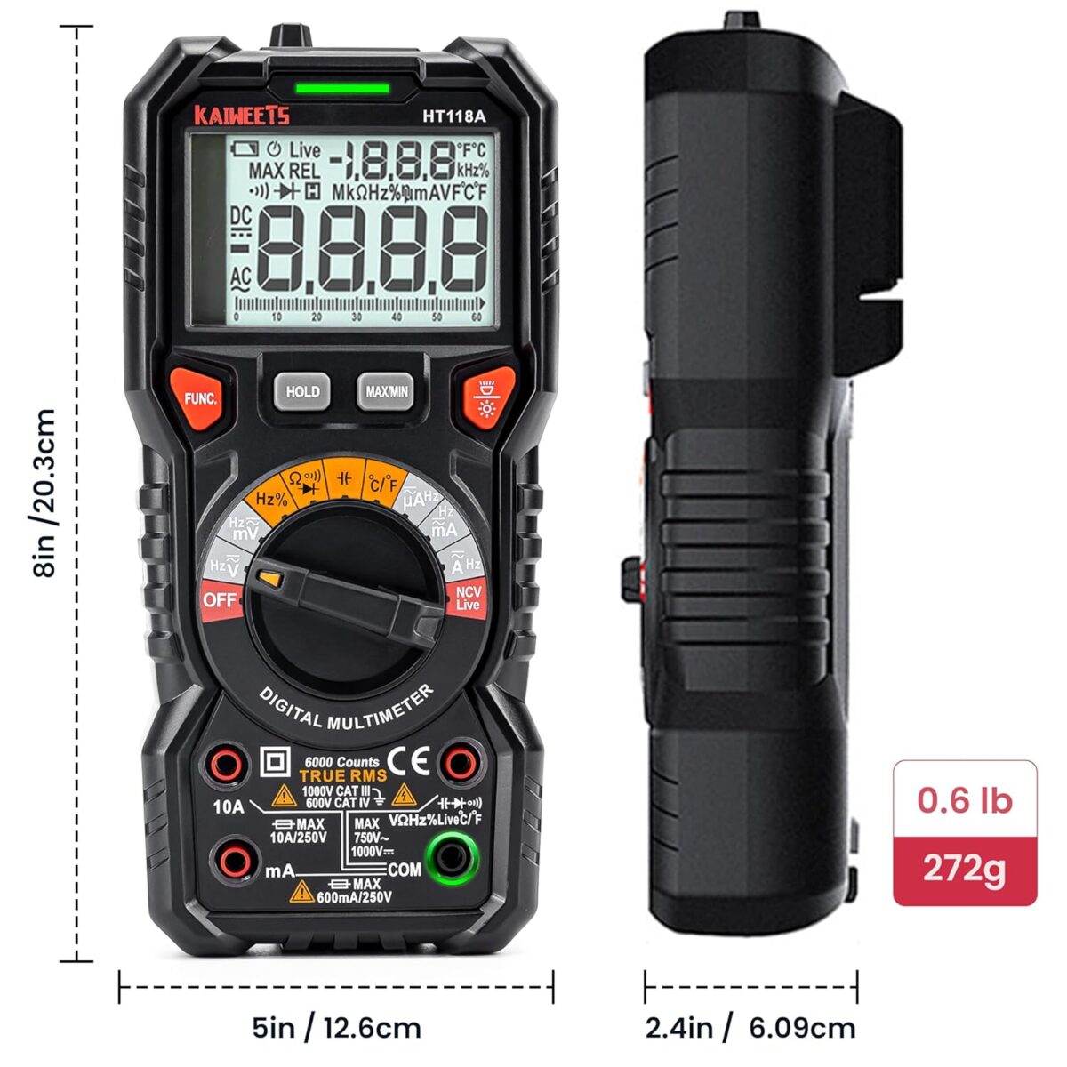 KAIWEETS Digital Multimeter – Precision & Safety for Professionals - Image 7