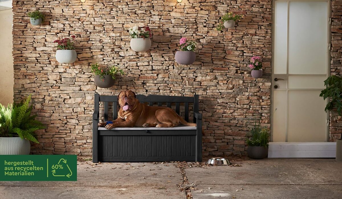 Keter Eden Bench 265L | Outdoor Storage & Seating in One - Image 7