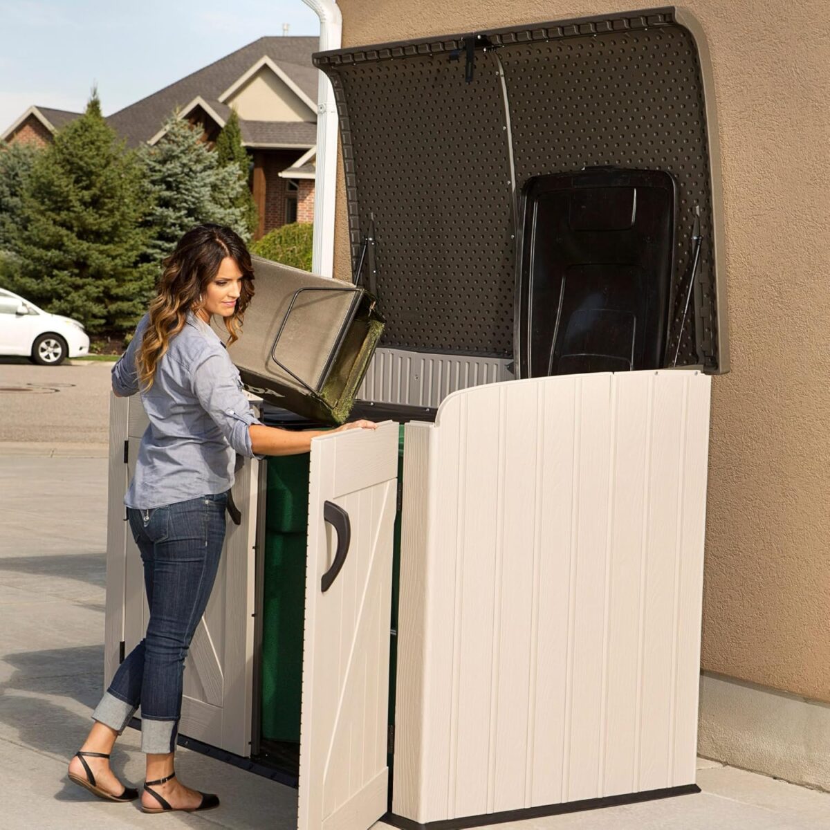 LIFETIME 6 x 3.5 ft Heavy-Duty Plastic Storage Shed - Image 7