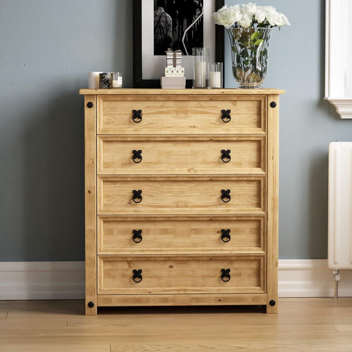 Vida Designs Corona 5-Drawer Chest - Image 3