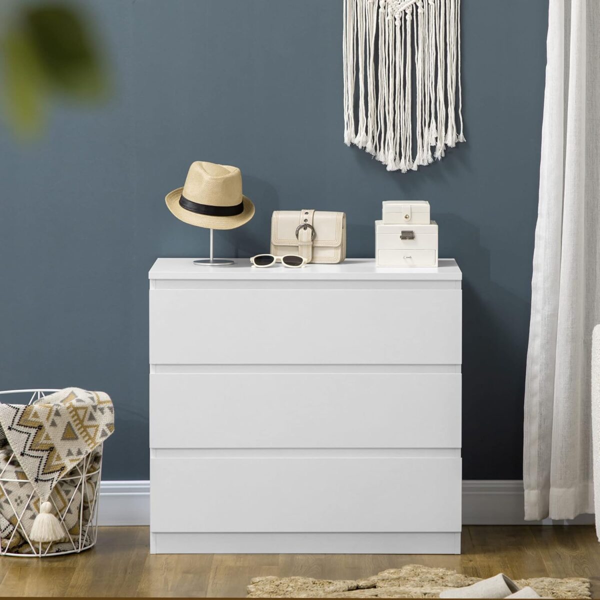HOMCOM 3-Drawer Chest | Sleek & Sturdy Storage Solution - Image 7