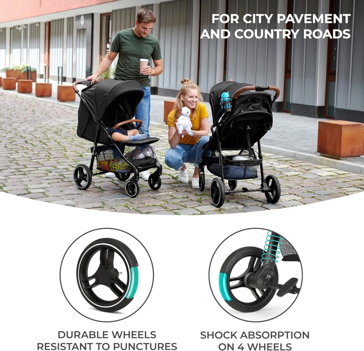 Kinderkraft GRANDE PLUS Stroller – The Ultimate Comfort Ride for Your Little One - Image 4