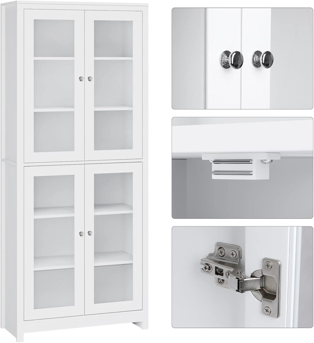 FOREHILL 190cm Glass Display Cabinet - Image 7