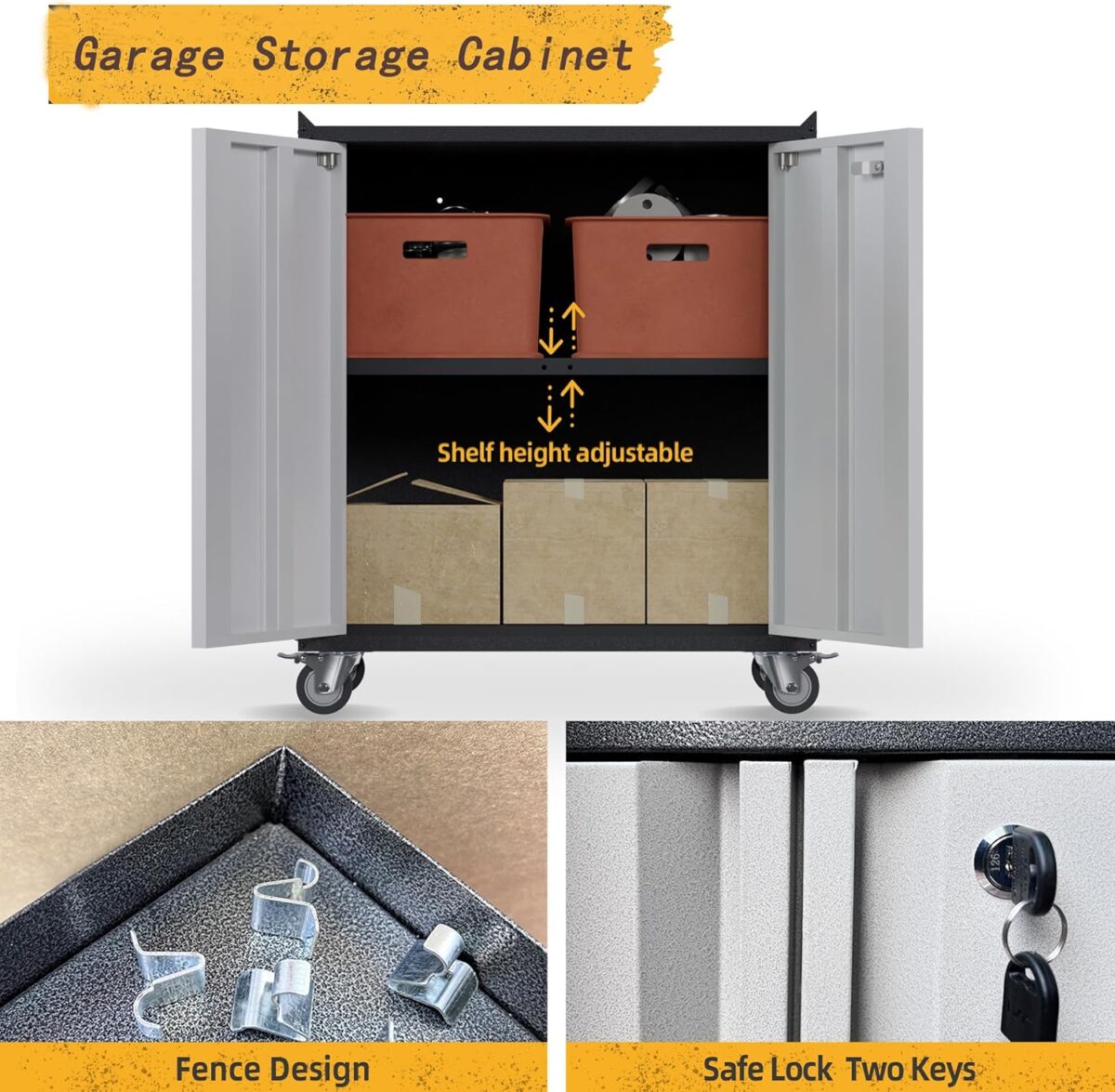 Heavy-Duty Metal Storage Cabinet - Image 4
