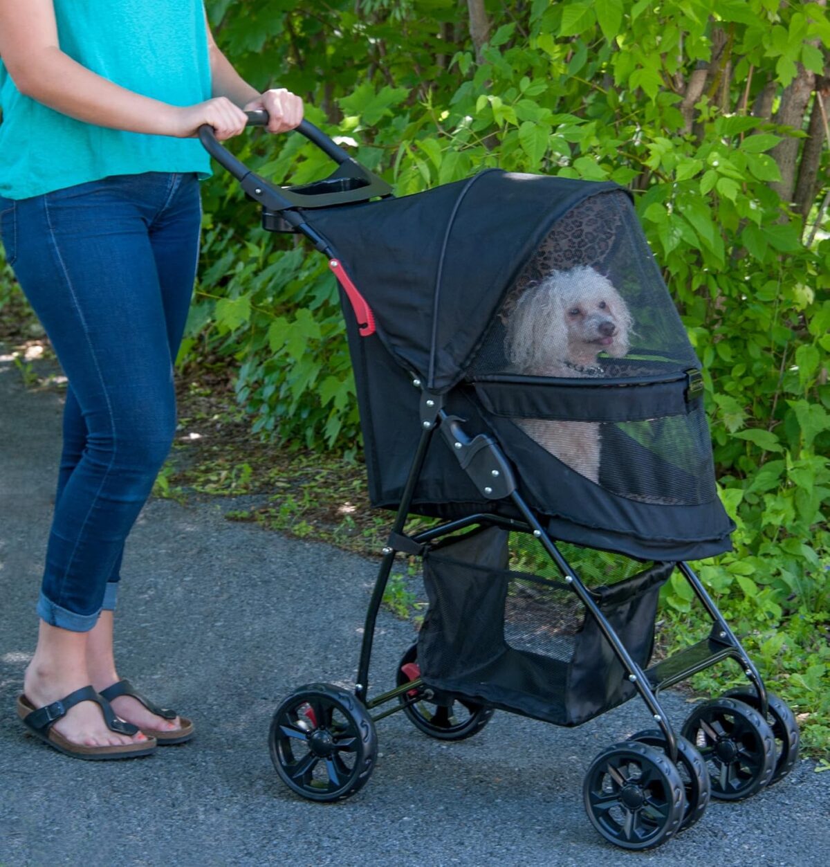 Happy Trails Lite™ No-Zip Pet Stroller - Image 3