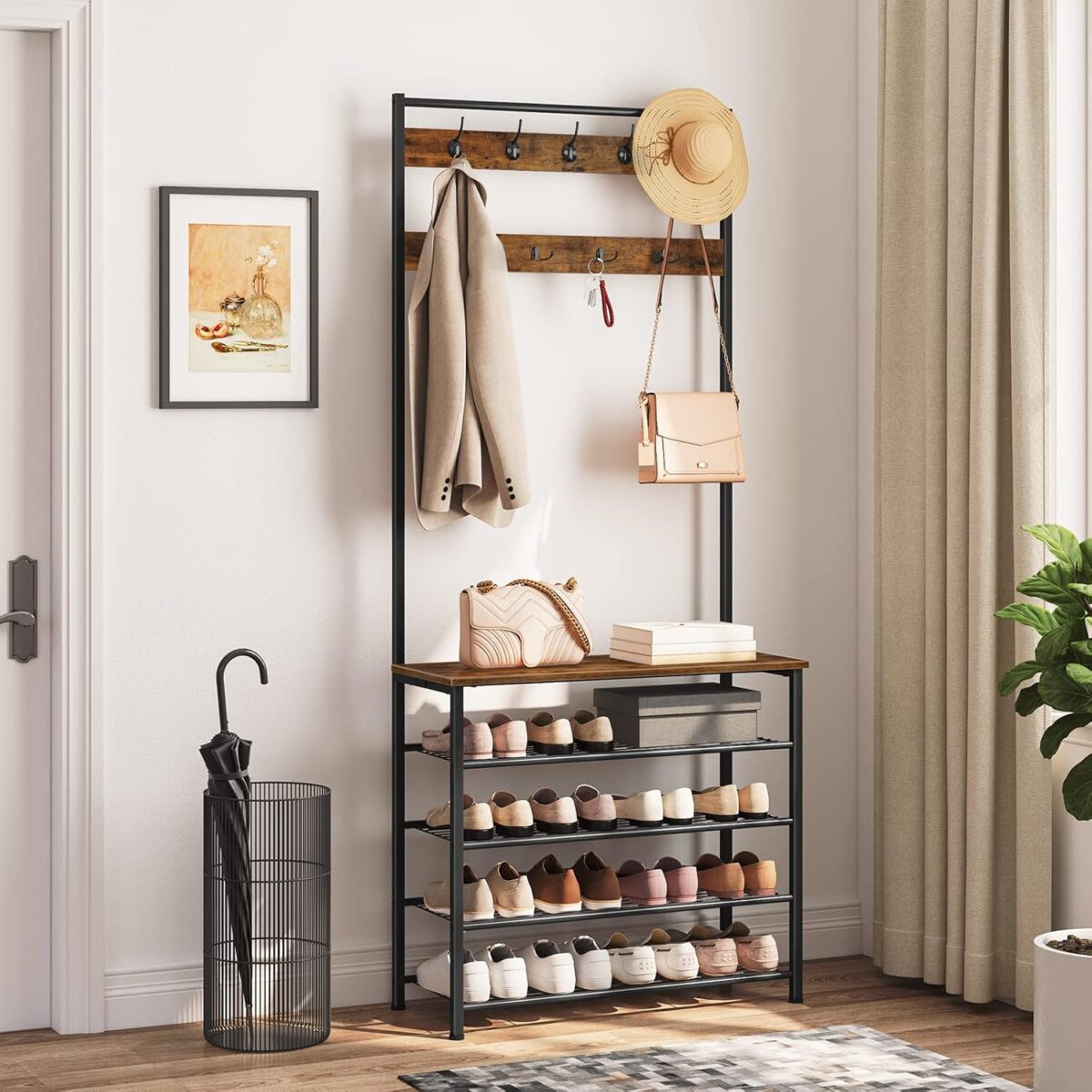 HOOBRO Coat and Shoe Rack - Image 2