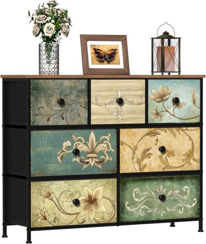 VEDECASA 7-Drawer Retro Dresser