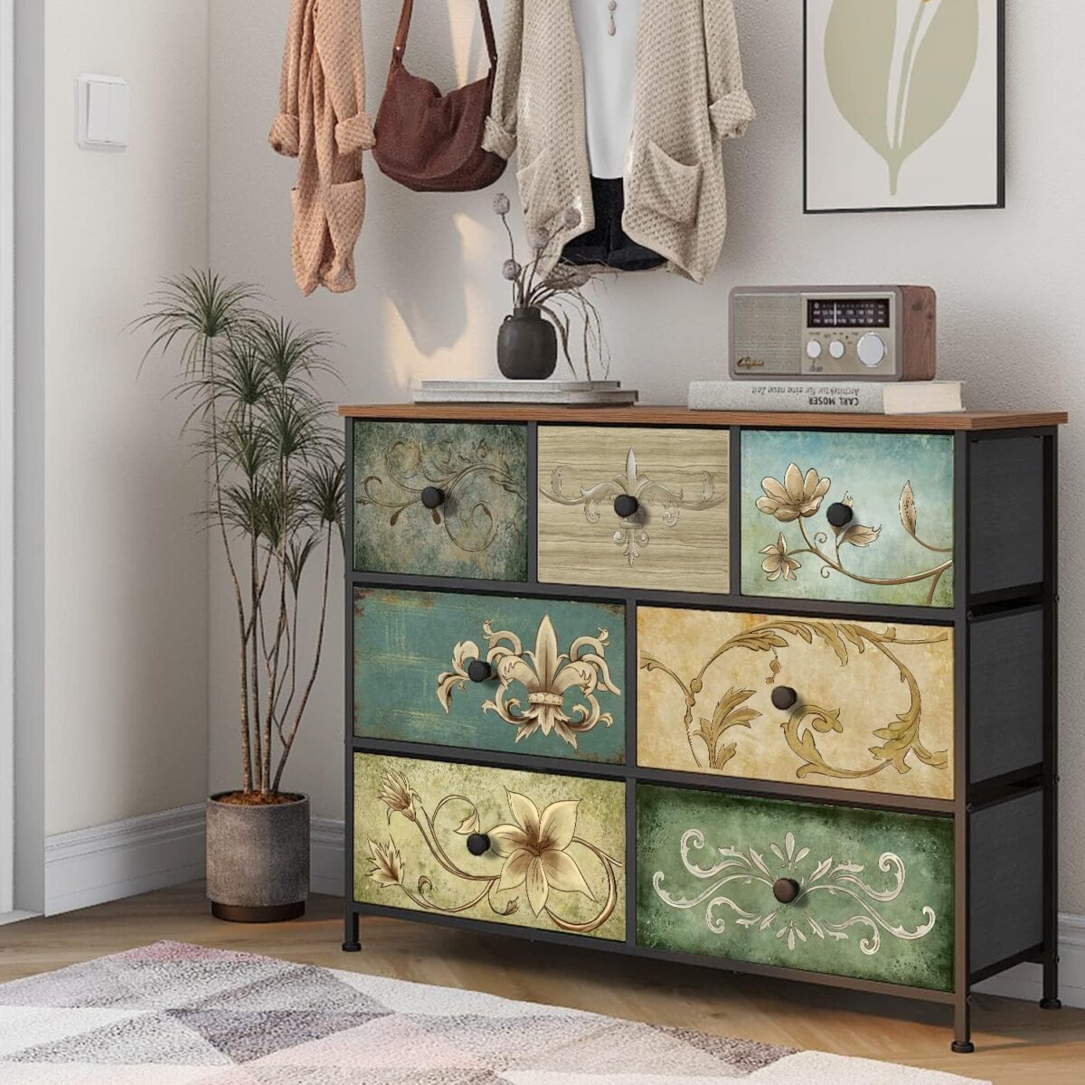 VEDECASA 7-Drawer Retro Dresser - Image 2