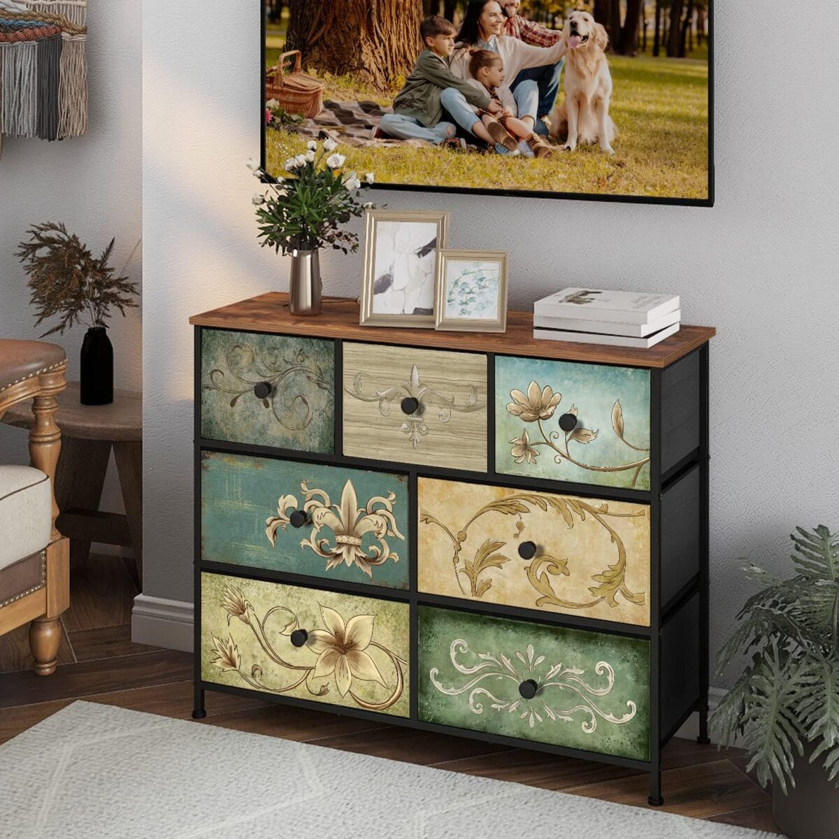 VEDECASA 7-Drawer Retro Dresser - Image 4