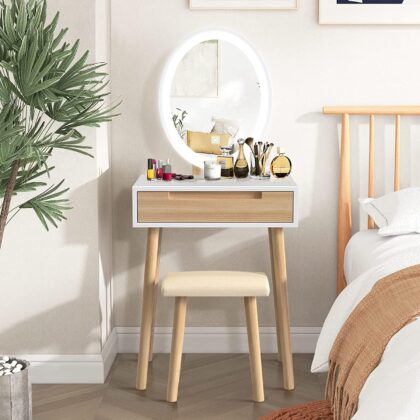 YOURLITE LuxeGlow LED Vanity Dressing Table Set