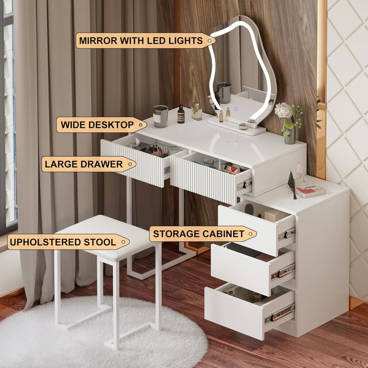 Hello-5ive Cloud Mirror Vanity Set - Image 3