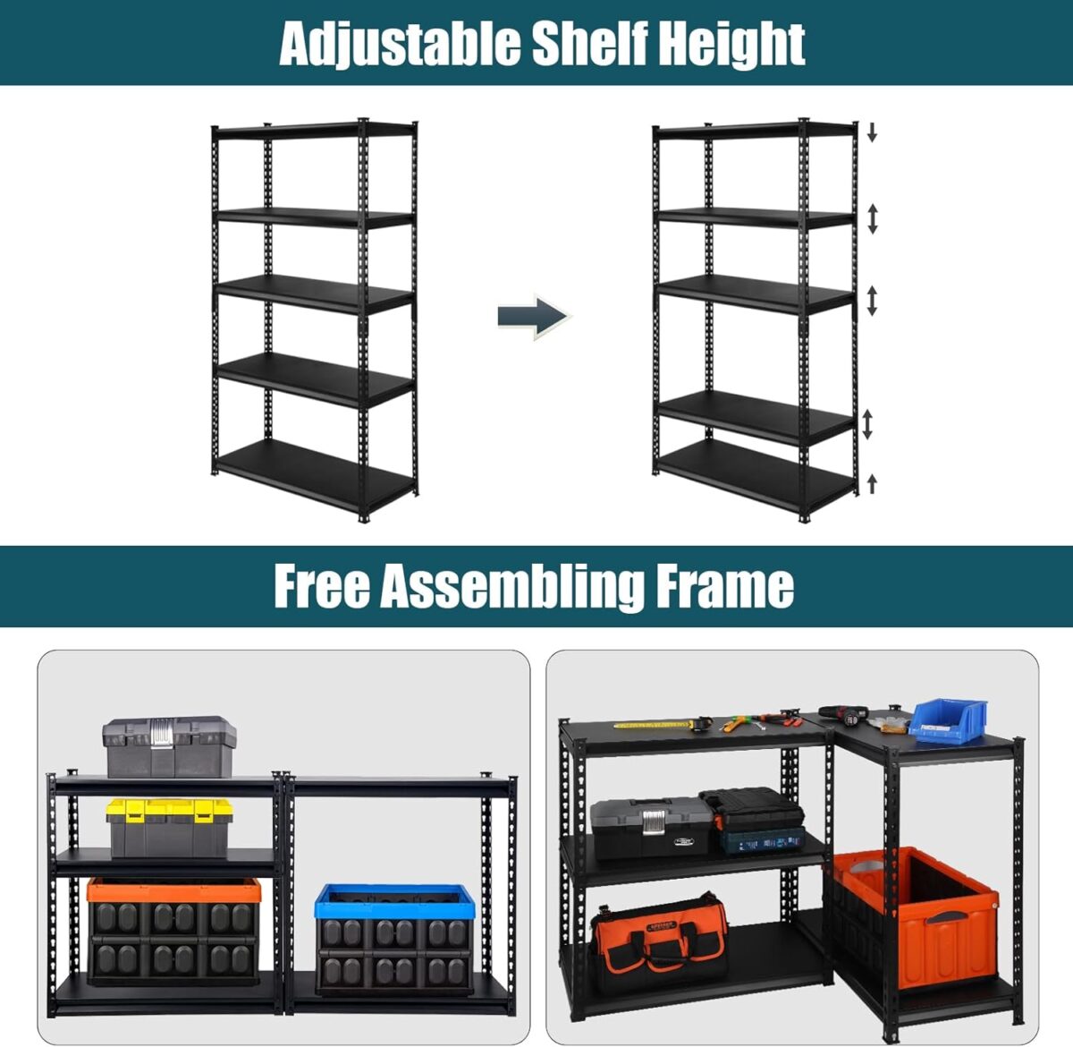 PACHIRA TitanRack™ | 5-Tier Heavy-Duty Shelving Unit - Image 3