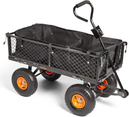 VonHaus Heavy-Duty Garden Utility Wagon