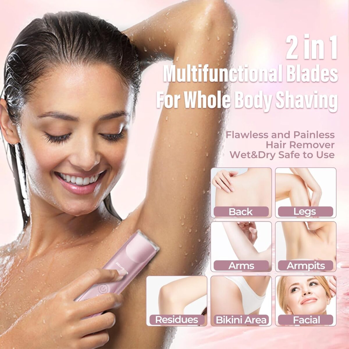 2 in 1 Women Electric Shaver - Image 2