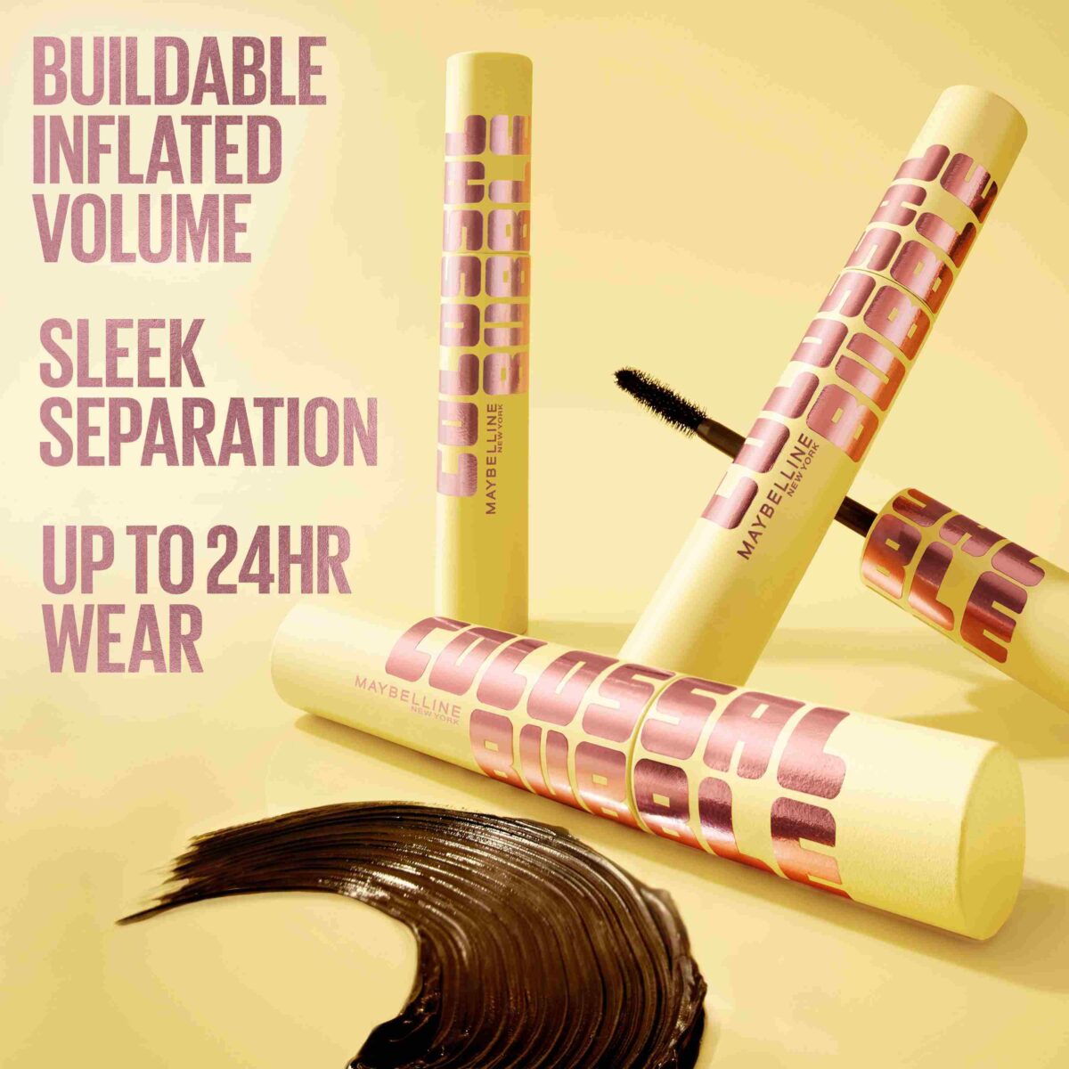 Colossal Bubble™ Washable Mascara - Buildable, Sleek Volume - Image 3